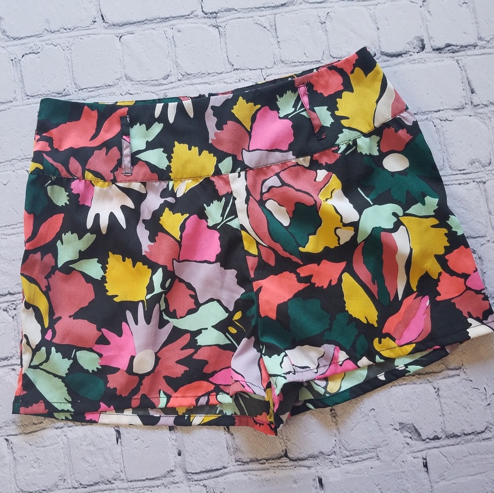 NWT Wet Seal Colorful Soft Silky Shorts Sz XS